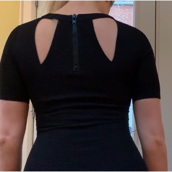 Black Cut-Out Dress - Picture 1 of 4